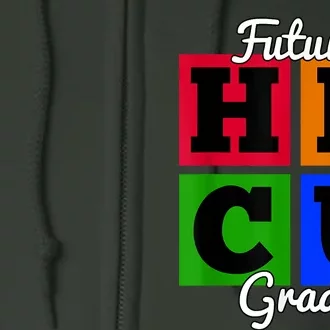 Future HBCU Grad For Kidss And Teens Full Zip Hoodie