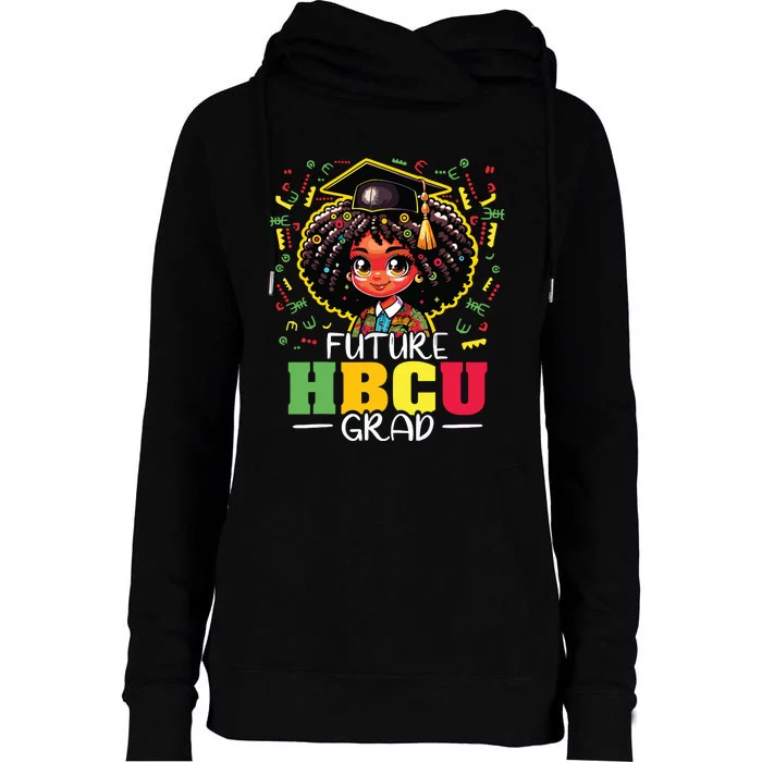 Future Hbcu Grad Black Girl Graduation Hbcu Womens Funnel Neck Pullover Hood