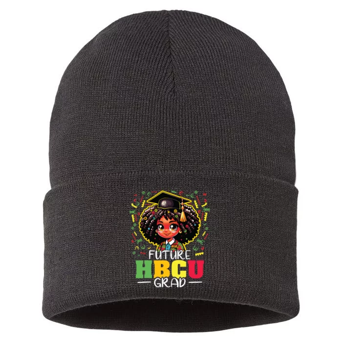 Future Hbcu Grad Black Girl Graduation Hbcu Sustainable Knit Beanie