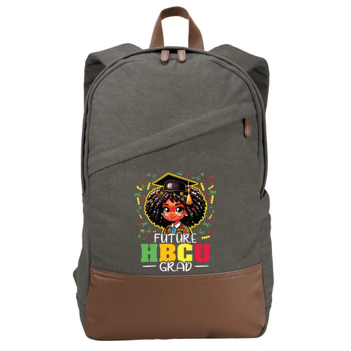 Future Hbcu Grad Black Girl Graduation Hbcu Cotton Canvas Backpack