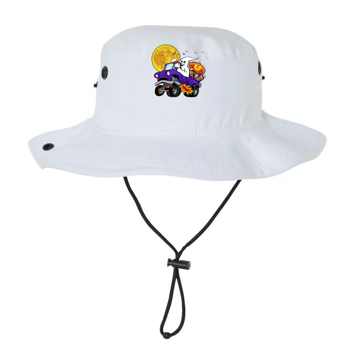 Funny Halloween Ghost Muscle Car Legacy Cool Fit Booney Bucket Hat