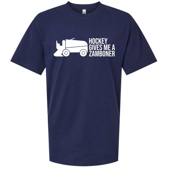 Funny Hockey Gives Me A Zamboner Hockey Lover Gift Sueded Cloud Jersey T-Shirt