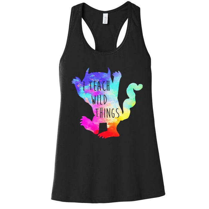 Funny Halloween Gifts for Wild Monster Lovers Women's Racerback Tank