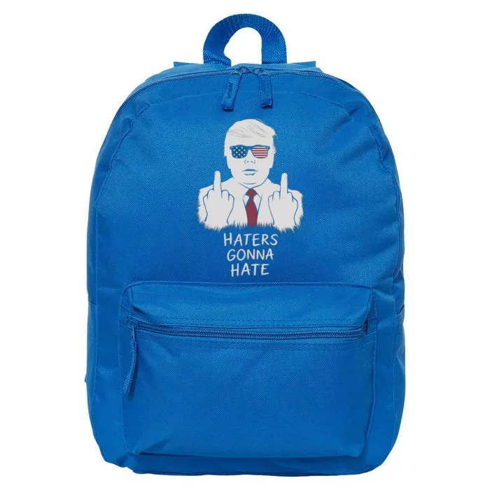 Funny Haters Gonna Hate President Donald Trump Gift 16 in Basic Backpack