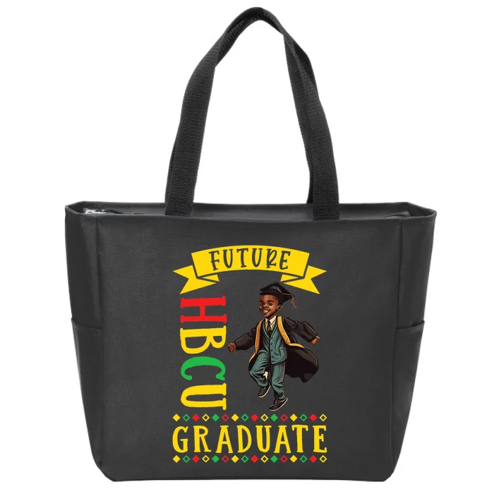 Future HBCU Grad History Black College Black Boy Zip Tote Bag