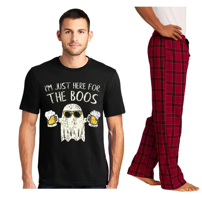 Funny Halloween Ghost Gift Here for the Boos Pajama Set