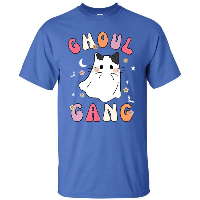 Funny Halloween Ghoul Gang Groovy Hey Boo Pumpkin Cat Lover Gift Tall T-Shirt