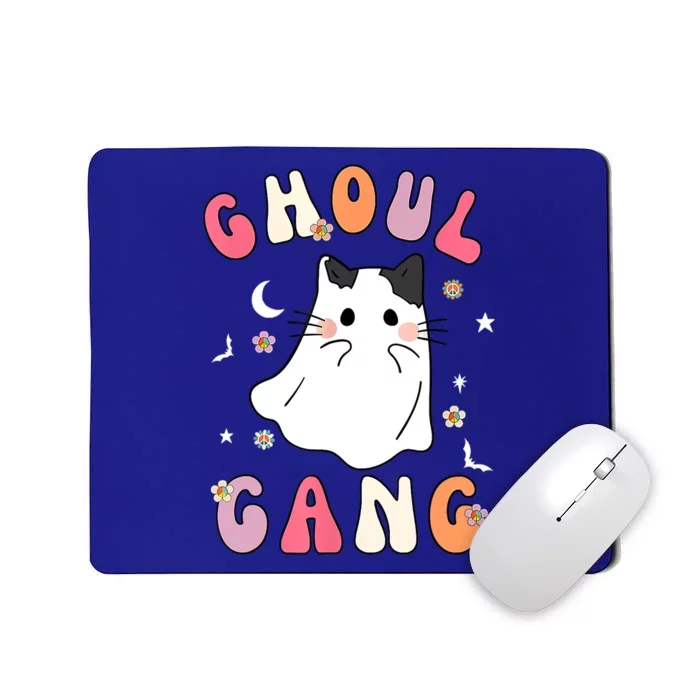 Funny Halloween Ghoul Gang Groovy Hey Boo Pumpkin Cat Lover Gift Mousepad