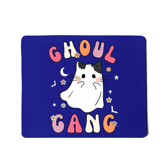 Funny Halloween Ghoul Gang Groovy Hey Boo Pumpkin Cat Lover Gift Mousepad