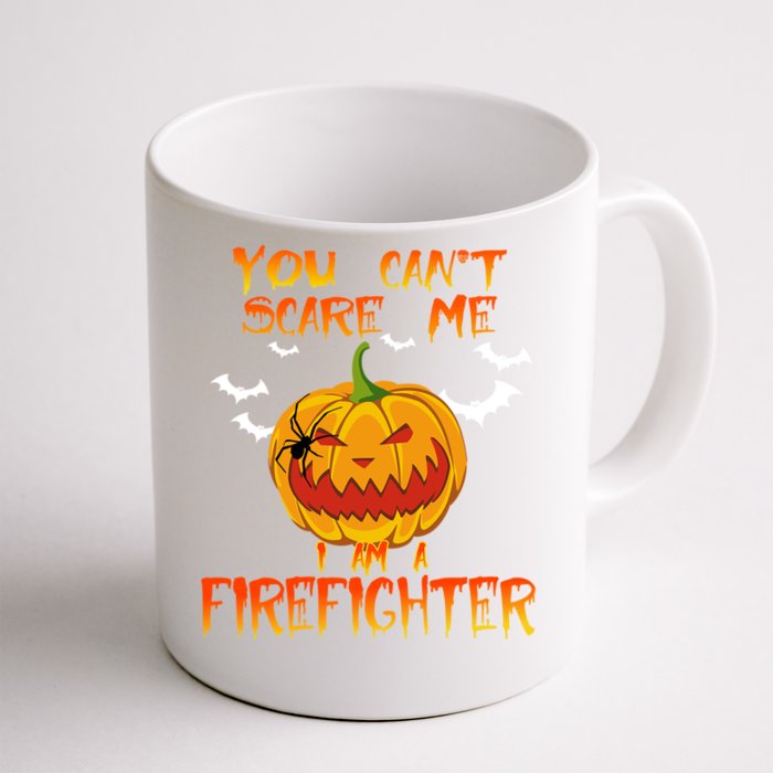 Firefighter Halloween Gift Scary Firefighter Costume Cute Gift Front & Back Coffee Mug