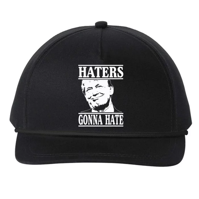 Funny Haters Gonna Hate Donald Trump President Snapback Five-Panel Rope Hat