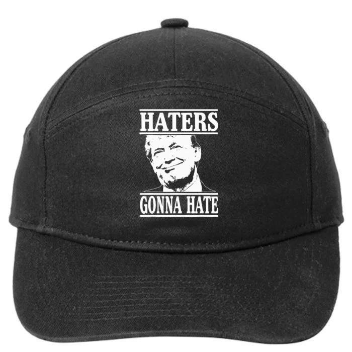 Funny Haters Gonna Hate Donald Trump President 7-Panel Snapback Hat