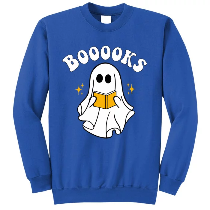 Funny Halloween Ghost Reading Book Vintage Teacher Cool Gift Sweatshirt