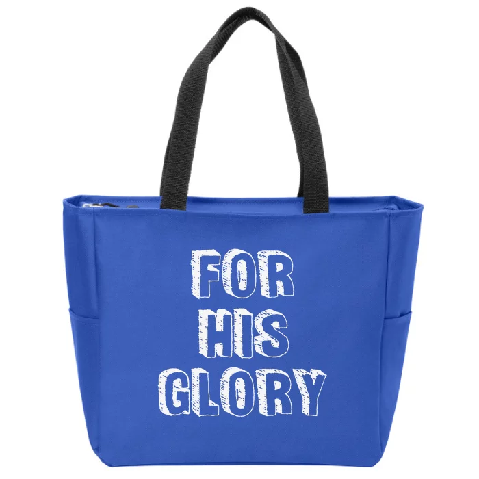 For His Glory Jesus Praise Band Worship Team Leader Zip Tote Bag