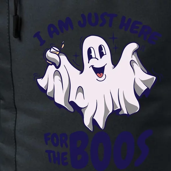 Funny Halloween Ghost Says Im Just Here For The Boos Cool Gift Daily Commute Backpack