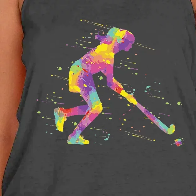 Field Hockey Girl Women's Knotted Racerback Tank