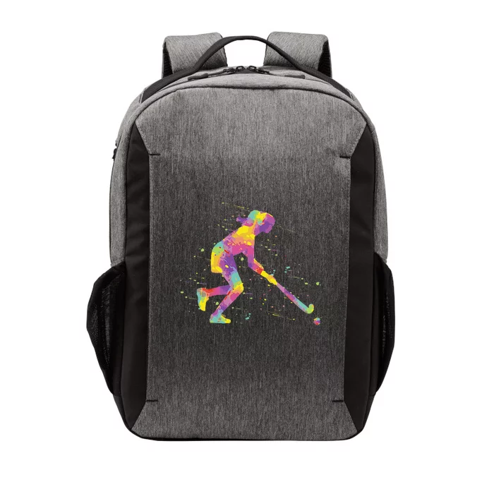 Field Hockey Girl Vector Backpack