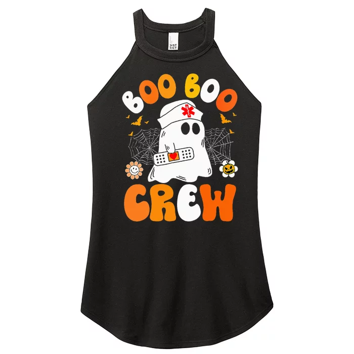 Funny Halloween Ghost Nurse Costume Women’s Perfect Tri Rocker Tank