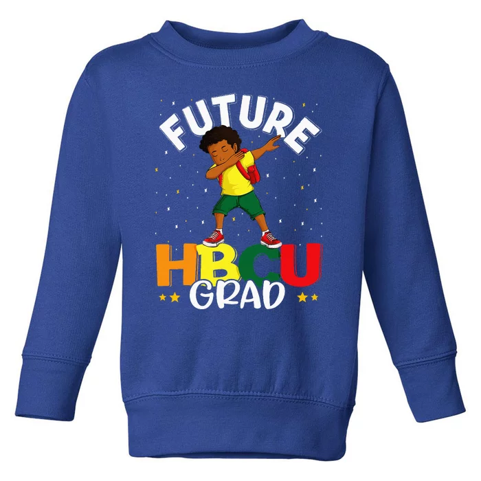 Future HBCU Grad Graduate Afro Black College Graduation Toddler Sweatshirt