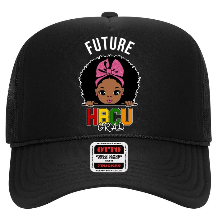 Future HBCU Grad Girl High Crown Mesh Trucker Hat