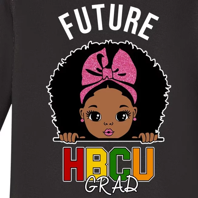 Future HBCU Grad Girl Baby Long Sleeve Bodysuit