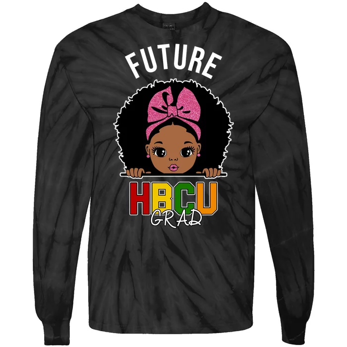 Future HBCU Grad Girl Tie-Dye Long Sleeve Shirt