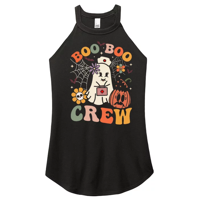 Funny Halloween Ghost Nurse Costume Women’s Perfect Tri Rocker Tank