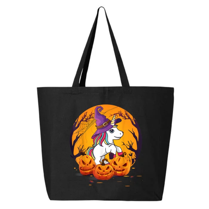 Fun Halloween Girls Kids Witchy Unicorn Halloween 25L Jumbo Tote