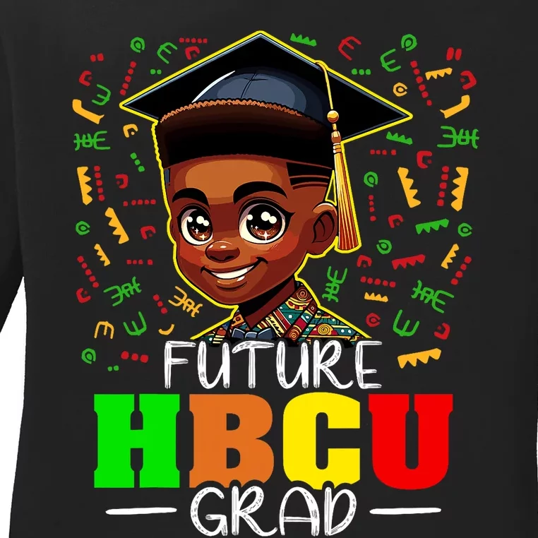 Future Hbcu Graduation Black Boy Grad Hbcu Ladies Long Sleeve Shirt