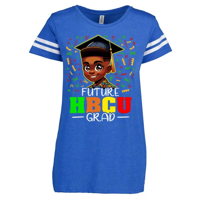 Future Hbcu Graduation Black Boy Grad Hbcu Enza Ladies Jersey Football T-Shirt