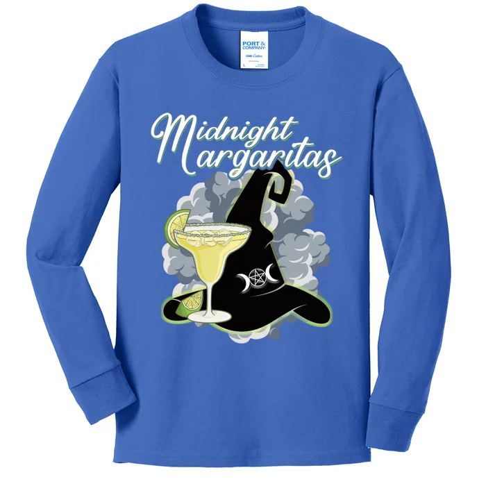 Funny Halloween Gift Midnight Margaritas Cute Gift Kids Long Sleeve Shirt