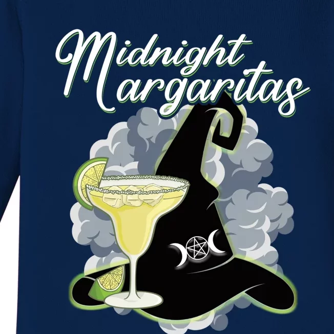 Funny Halloween Gift Midnight Margaritas Cute Gift Baby Long Sleeve Bodysuit