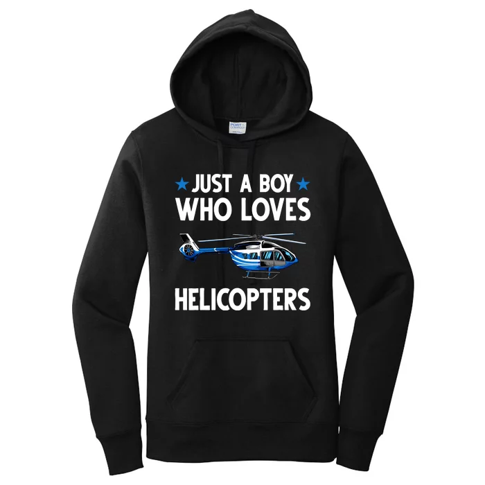 Funny Helicopter Gift Boy Pilot Aviator Women's Pullover Hoodie