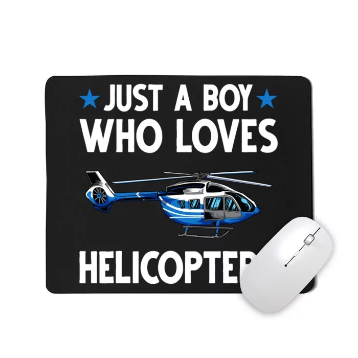 Funny Helicopter Gift Boy Pilot Aviator Mousepad