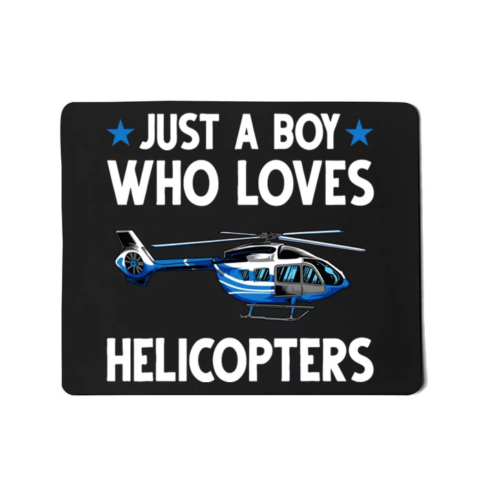 Funny Helicopter Gift Boy Pilot Aviator Mousepad