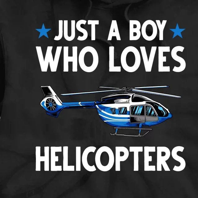 Funny Helicopter Gift Boy Pilot Aviator Tie Dye Hoodie