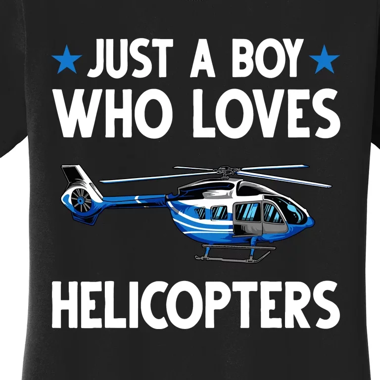 Funny Helicopter Gift Boy Pilot Aviator Women's T-Shirt