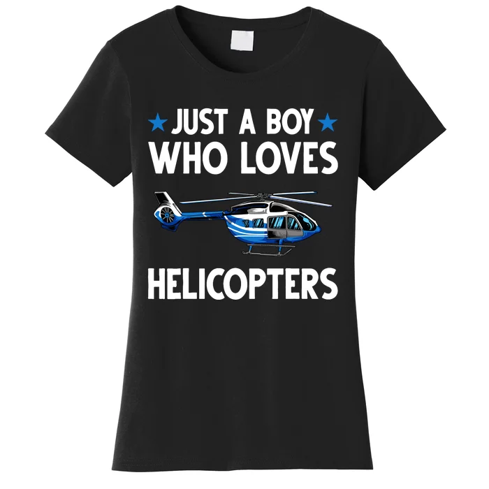 Funny Helicopter Gift Boy Pilot Aviator Women's T-Shirt