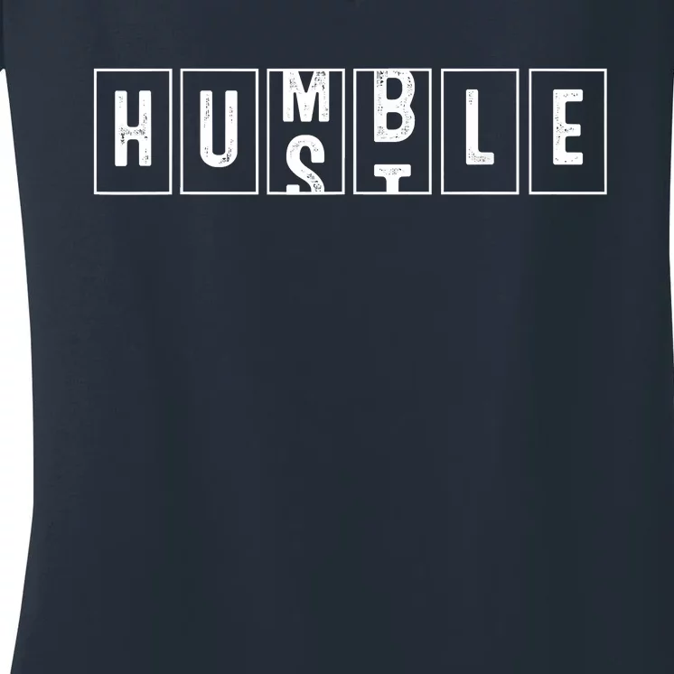 Funny Hustle Gift Cool Humble Odometer Women's V-Neck T-Shirt