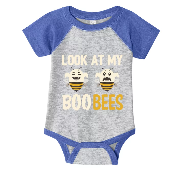 Funny Halloween Gift Look At My Boo Bees Gift Infant Baby Jersey Bodysuit