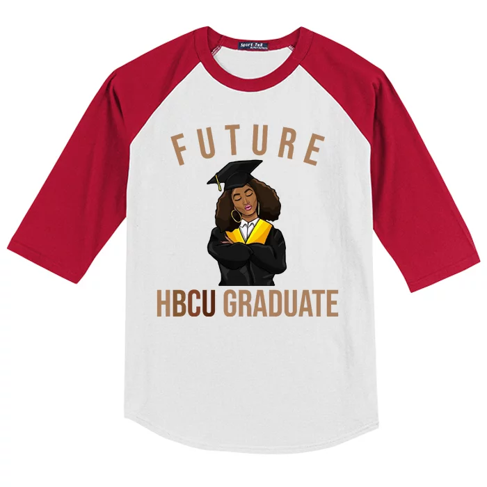 Future HBCU Graduate Historical Black College Kids Colorblock Raglan Jersey