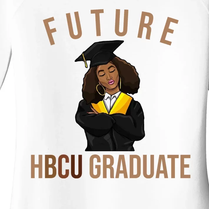 Future HBCU Graduate Historical Black College Women's Perfect Tri Tunic Long Sleeve Shirt