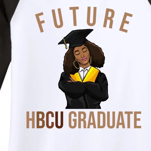 Future HBCU Graduate Historical Black College Women's Tri-Blend 3/4-Sleeve Raglan Shirt