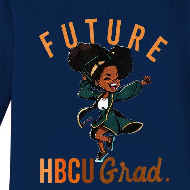 Future HBCU Grad History Black College Baby Long Sleeve Bodysuit