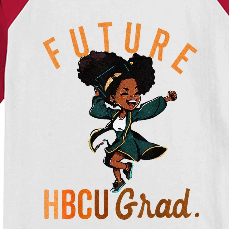 Future HBCU Grad History Black College Kids Colorblock Raglan Jersey