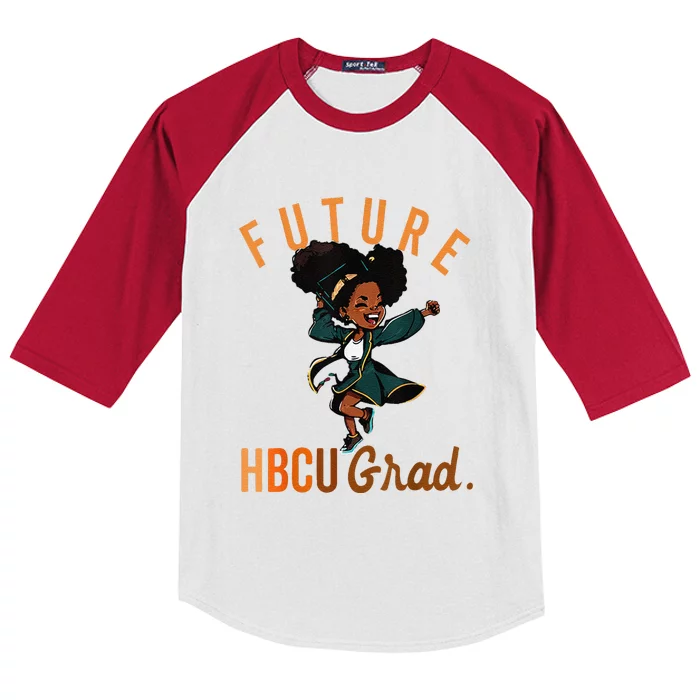 Future HBCU Grad History Black College Kids Colorblock Raglan Jersey