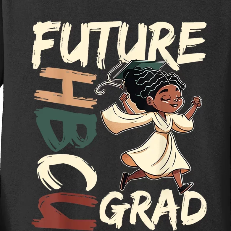 Future HBCU Grad History Black College Kids Long Sleeve Shirt