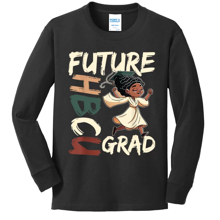 Future HBCU Grad History Black College Kids Long Sleeve Shirt