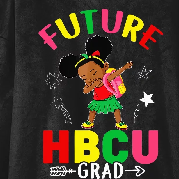 Future HBCU Grad Girl Graduation HBCU Hooded Wearable Blanket