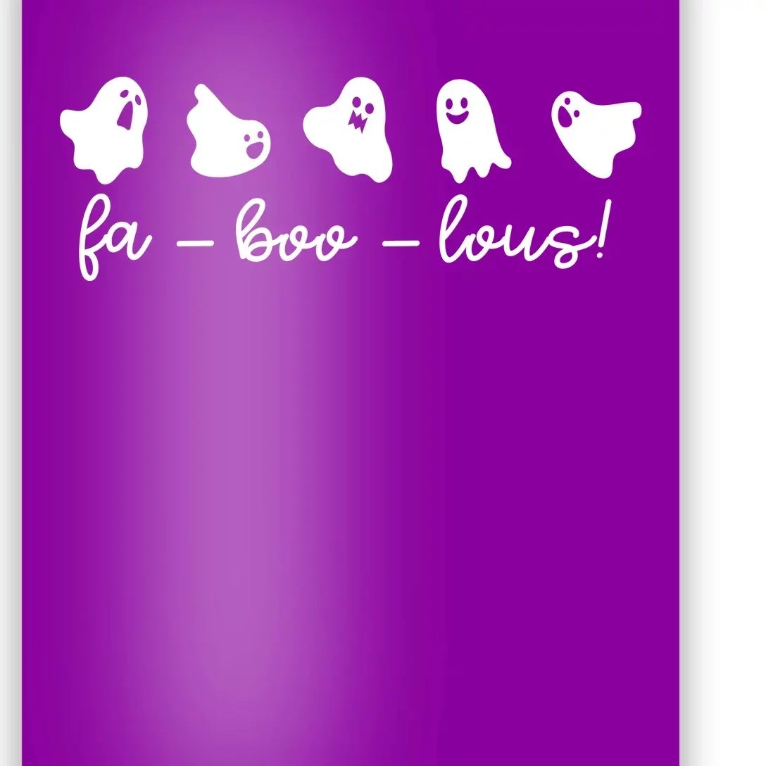 Faboolous Halloween Ghosts Cute Poster